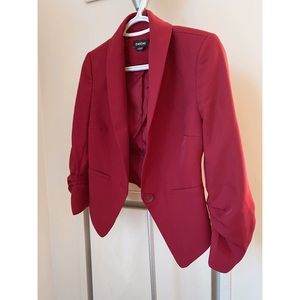 Bebe fitted red blazer